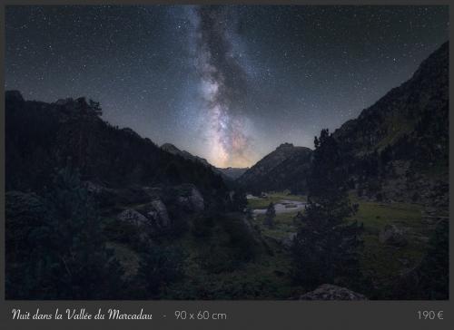 Nuit dans la vallée du Marcadau